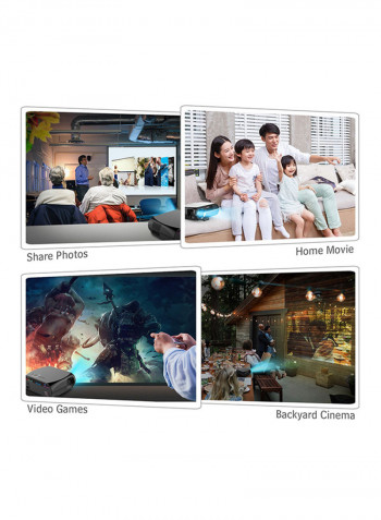 Full HD LCD Projector 3200 Lumens - EU Plug GP 100 Black