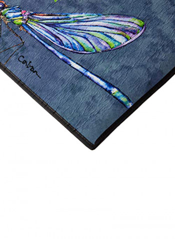 Dragonfly Printed Doormat Multicolour 18x27x0.25inch