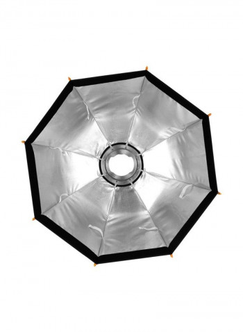 Professional Flashlight Soft Box 23.6inch Black/Silver