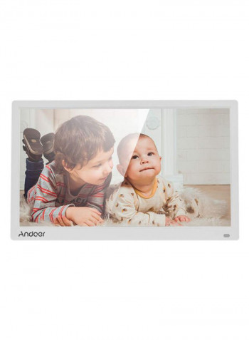 Electronic Led Digital Photo Frame Album Kit 17.3inch White