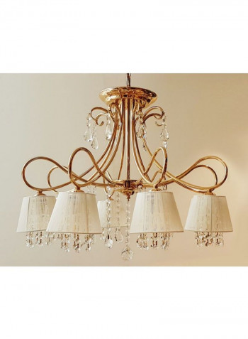 Kami Chandelier Gold/White 35x150x55cm