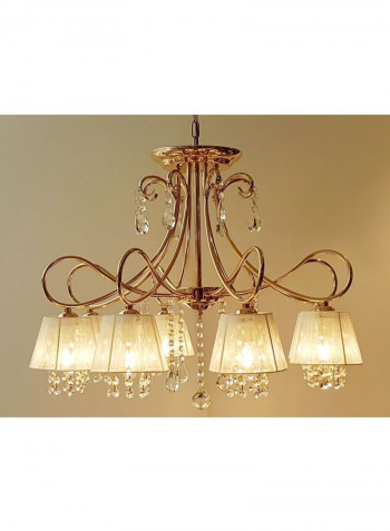 Kami Chandelier Gold/White 35x150x55cm