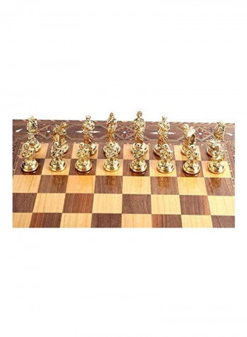 The Trojans Medium Metal Chess Set