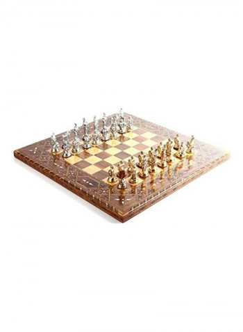 The Trojans Medium Metal Chess Set
