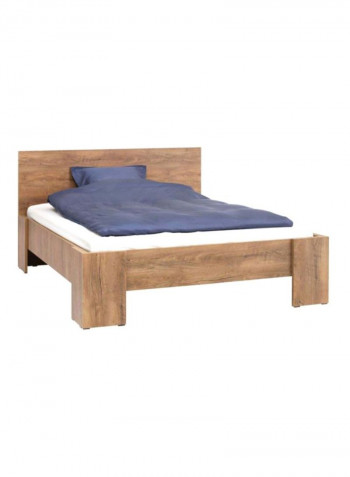Vedde Particle Board Bed Frame Brown