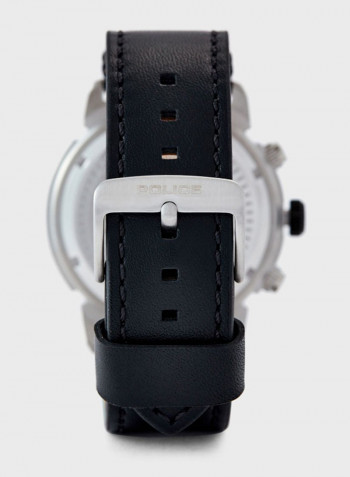 Men's Leather Analog Wrist Watch P 14378JSTB-01