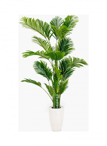 Hawaiian Palm Tree Green/White