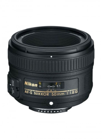 AF-S Nikkor 50mm f/1.8G Camera Lens For Nikon Black
