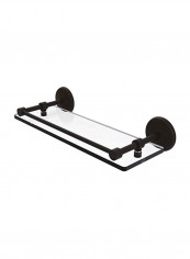 Monte Carlo Wall Mounted Bathroom Shelf Brown/Clear 16inch