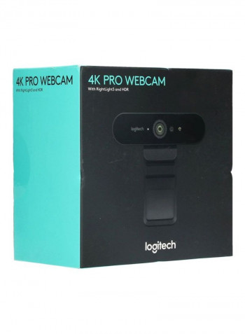 4K Pro Webcam 2.54x2.54x10.16cm Black