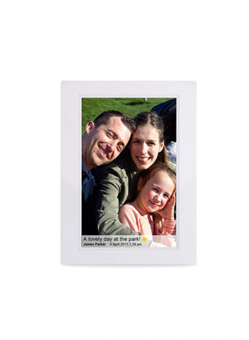 Wi-Fi Digital Photo Frame With Touch Screen 10inch White