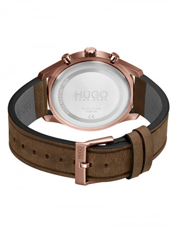 Men's Leather Analog Wrist Watch 1530162