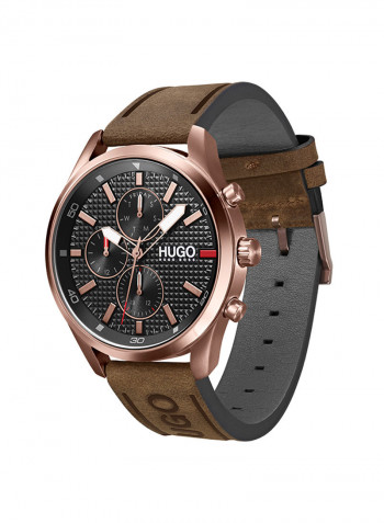 Men's Leather Analog Wrist Watch 1530162