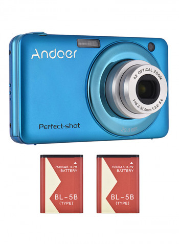 20MP HD Digital Camera Video With 2-Piece Rechargeable Batteries