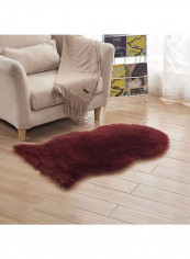 Soft Fluffy Home Rugs Red 60x180centimeter