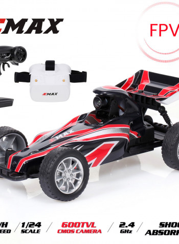600TVL Camera 2.4G 1/24 Indoor Remote Control Interceptor Glasses FPV Racing RC Car 29cm