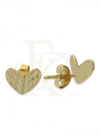 Gold Heart Pendant Set Gold