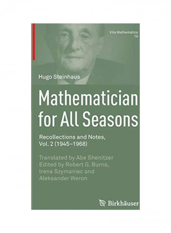 Mathematician For All Seasons Hardcover English by Hugo Steinhaus