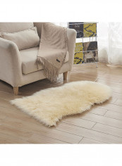 Soft Fluffy Home Rugs Beige 60x180centimeter