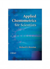 Applied Chemometrics For Scientists Hardcover English by Richard G. Brereton - 16 April 2007