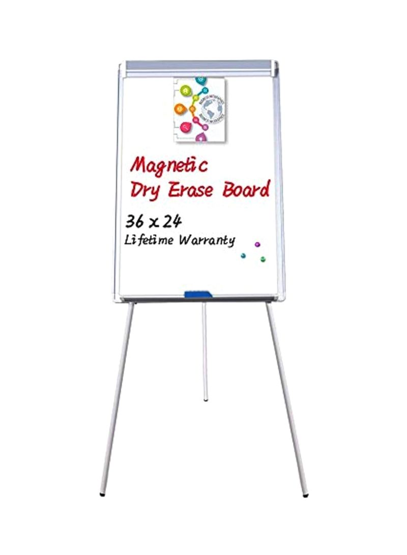 Magnetic Dry Erase Board White/Silver
