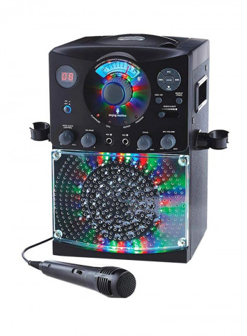 Bluetooth Karaoke System with LED Disco Lights