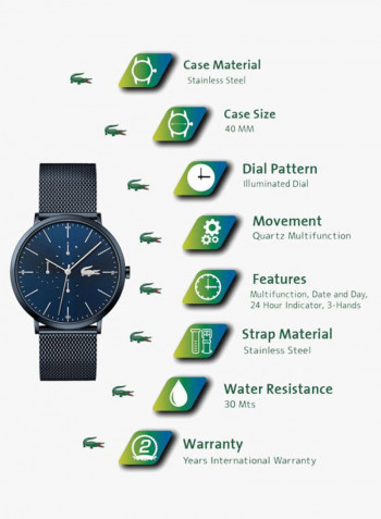 Men's Moon Stainless Steel Analog Watch 2011058
