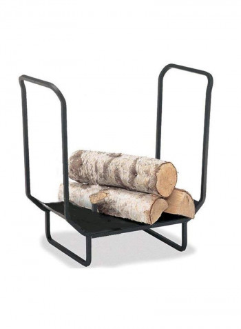 Firewood Holder Log Rack Black