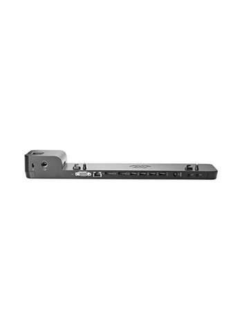 Ultra Slim Docking Station 4.2x14.5x1.7inch Black