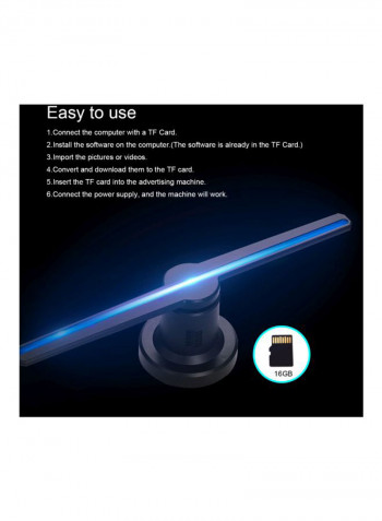 3D Hologram Projector Black