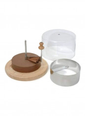 Cheese And Chocolate Curler Silver/Beige/Clear 8.8x8.8x6.6inch