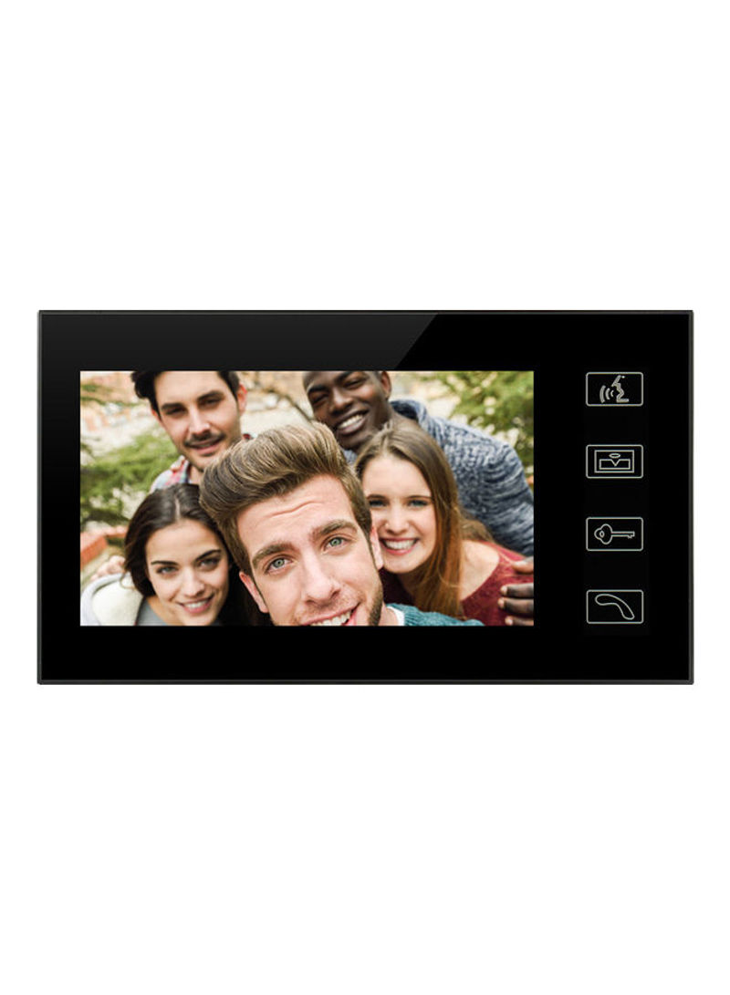 Wi-Fi Intelligent Video Door Phone With IR Night Vision Black 225 x 128millimeter