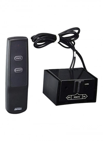 Fireplace Remote Control With Flame Adjustment For Servo Motor Gas Valves Black
