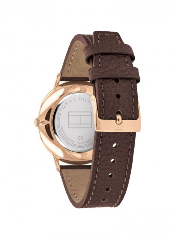 Men's Two Hand Leather Analog Watch 1791582