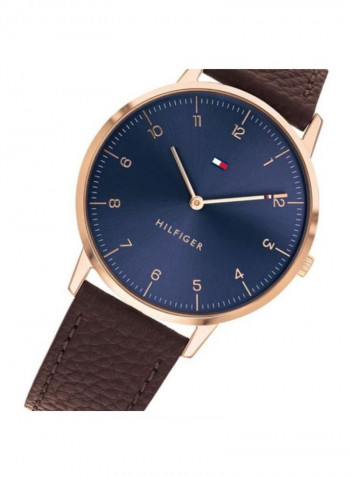 Men's Two Hand Leather Analog Watch 1791582
