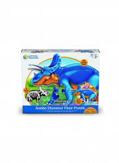 2-In-1 Jumbo Triceratops Dinosaur Floor Puzzle