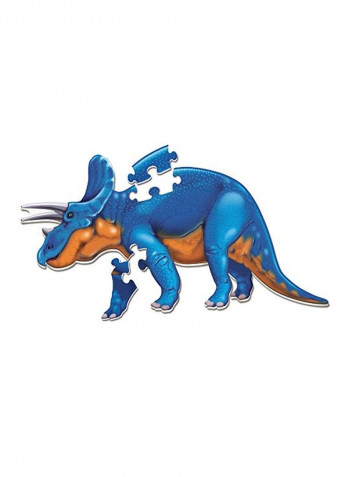 2-In-1 Jumbo Triceratops Dinosaur Floor Puzzle