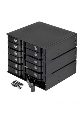 Front Bay Hot-Swappable Hard Drive Enclosure 1GB Black