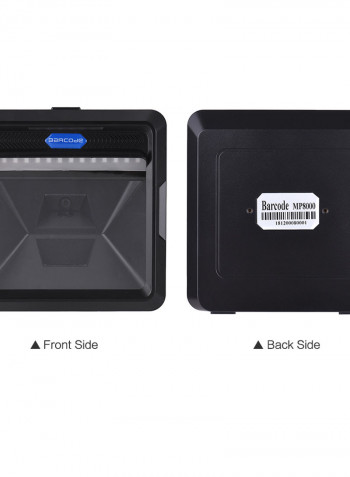 High Speed 1D 2D QR Code USB Interface Barcode Scanner 29.20 x 10.00 x 21.90سم أسود