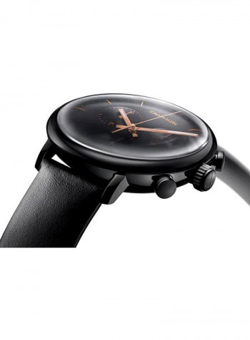 Men's Highnoon Leather Analog Watch K8M274-CB