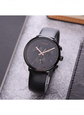 Men's Highnoon Leather Analog Watch K8M274-CB
