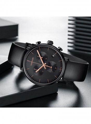 Men's Highnoon Leather Analog Watch K8M274-CB