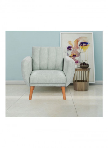 1-Seater Sofa Green 84.5 x 86.5cm