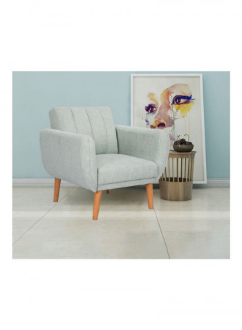 1-Seater Sofa Green 84.5 x 86.5cm