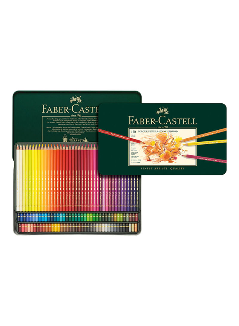 120-Piece Polychromos Color Pencil Multicolour