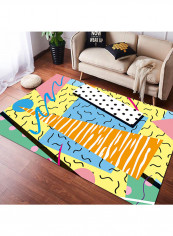 Creative Printed Anti-Skid Carpet Multicolour 140x200centimeter