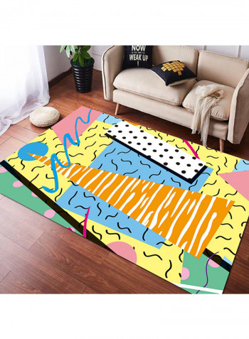 Creative Printed Anti-Skid Carpet Multicolour 140x200centimeter