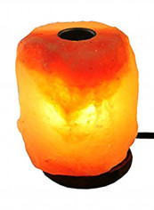 Aroma Natural Salt Lamp Himalayan Caved Salt Lamp with 6 FT UL Dimmer Cord Bulbs, (6.5-10 LBs.) Multicolour 7X5X5 inch