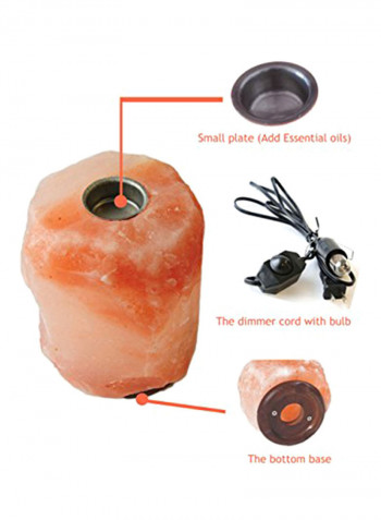 Aroma Natural Salt Lamp Himalayan Caved Salt Lamp with 6 FT UL Dimmer Cord Bulbs, (6.5-10 LBs.) Multicolour 7X5X5 inch