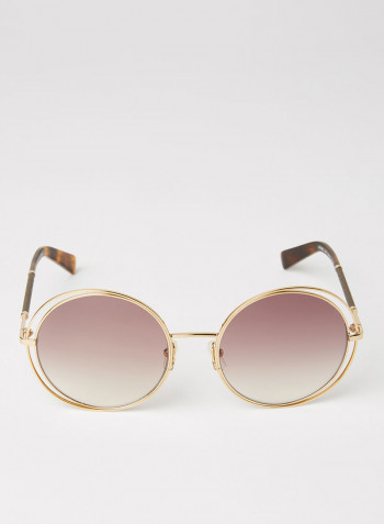 Women's Round Frame Sunglasses - Lens Size: 56 mm